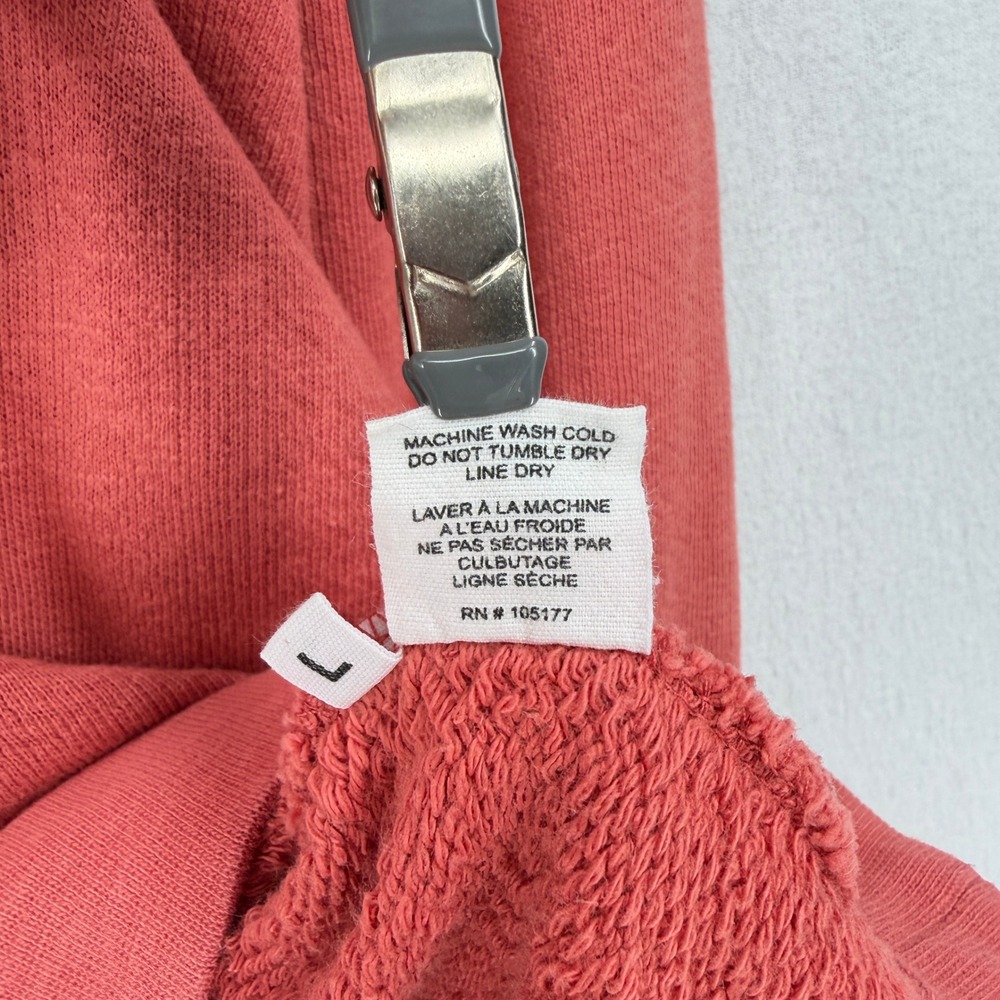Ulla Johnson Sweatshirt Women Large Coral Pink Puff Sleeve Cotton Crewneck - Picture 11 of 12